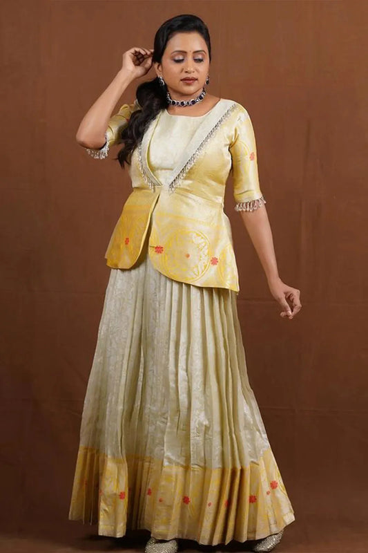 Shubh Rangi Peplum Lehenga Set