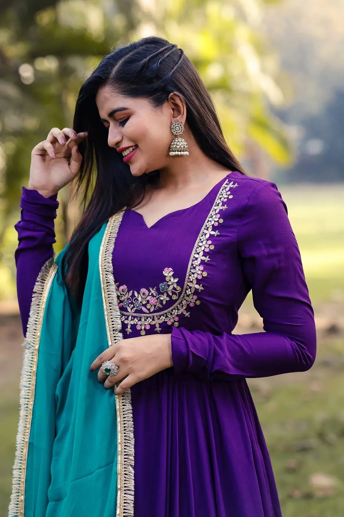 Purple Lash Long Dress