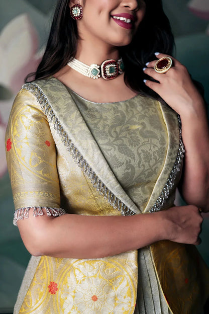 Shubh Rangi Peplum Lehenga Set