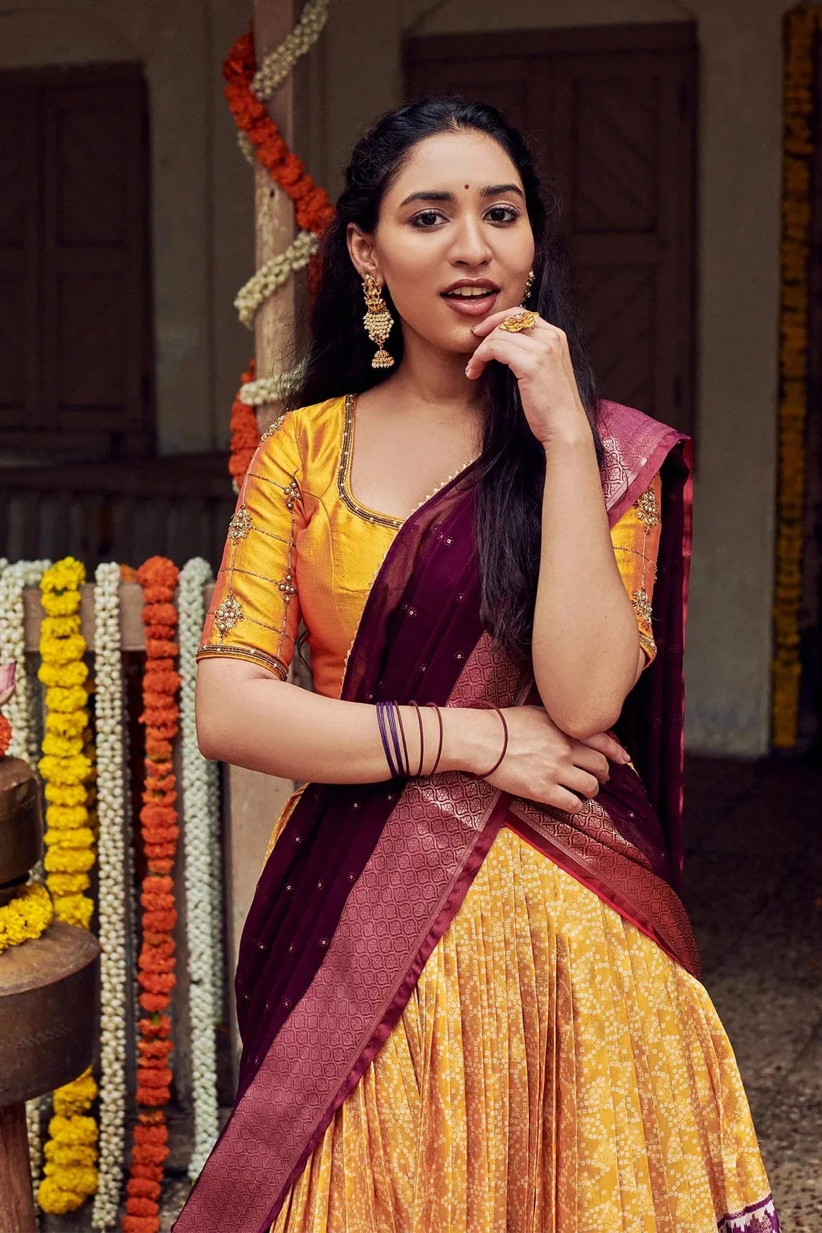 Vedpriya Traditional Half Saree