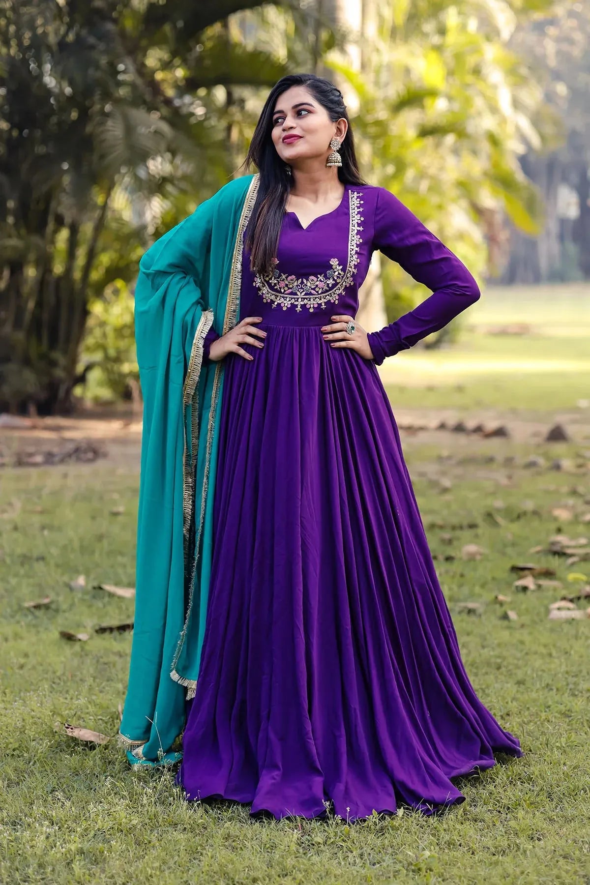 Purple Lash Long Dress