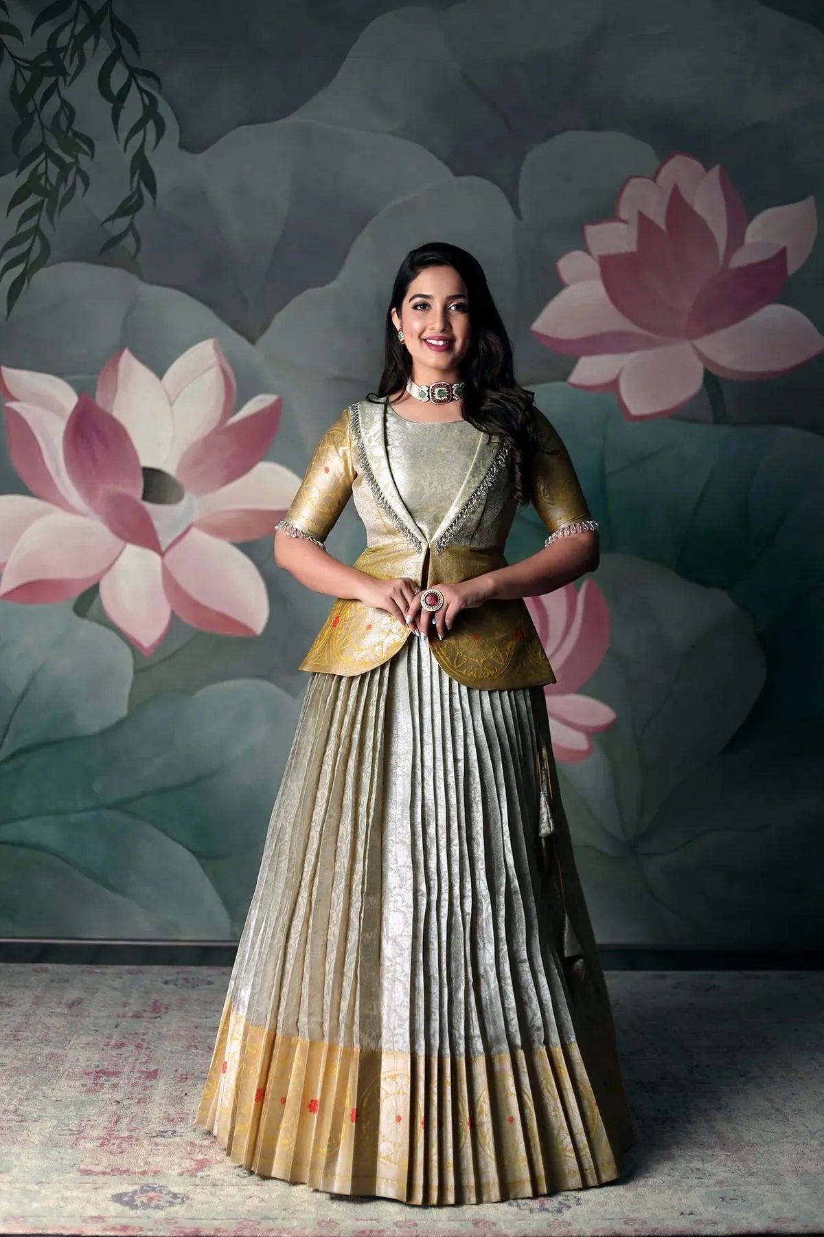 Shubh Rangi Peplum Lehenga Set