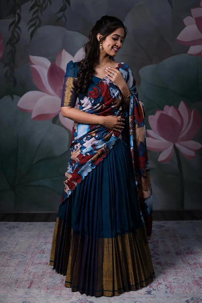 Ahalya Handloom Lehenga set