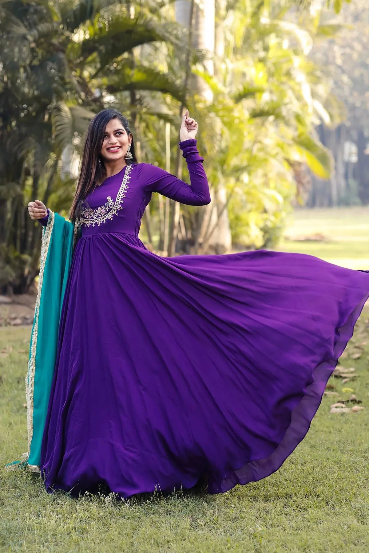 Purple Lash Long Dress